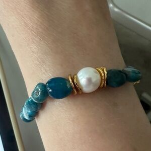 Turquoise and Pearl bracelet